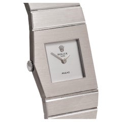 Rolex 18 Kt White Gold Queen Midas, Extremely Rare Collectors Watch, Ref 3581