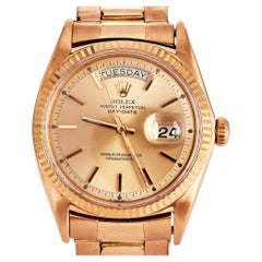 Rolex 1803 Day-Date Oyster Perpetual 36mm 18k Rose Gold Watch