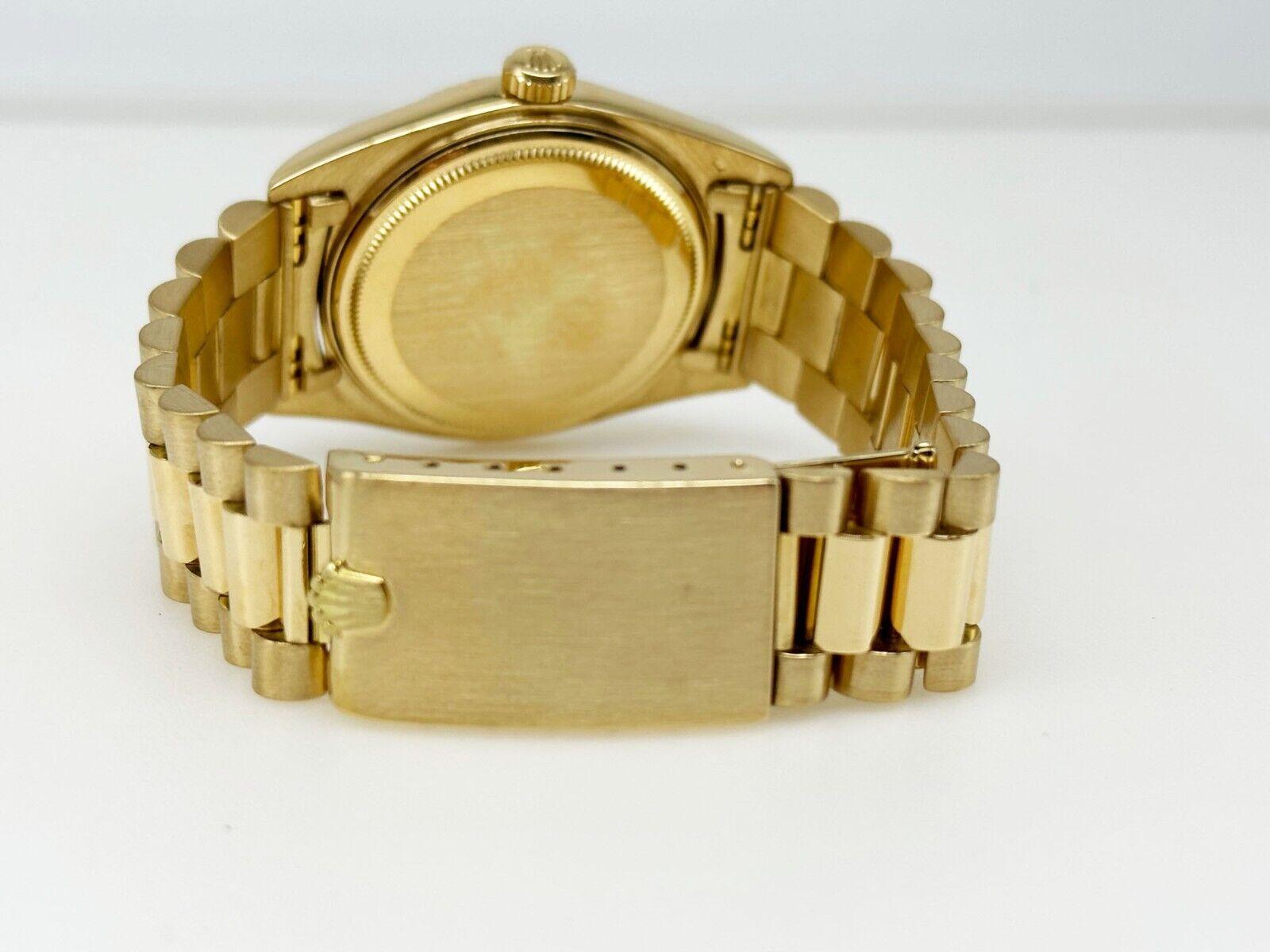 Rolex 1803 President Day Date 18K Gelbgold Box Papier Service Papier 1