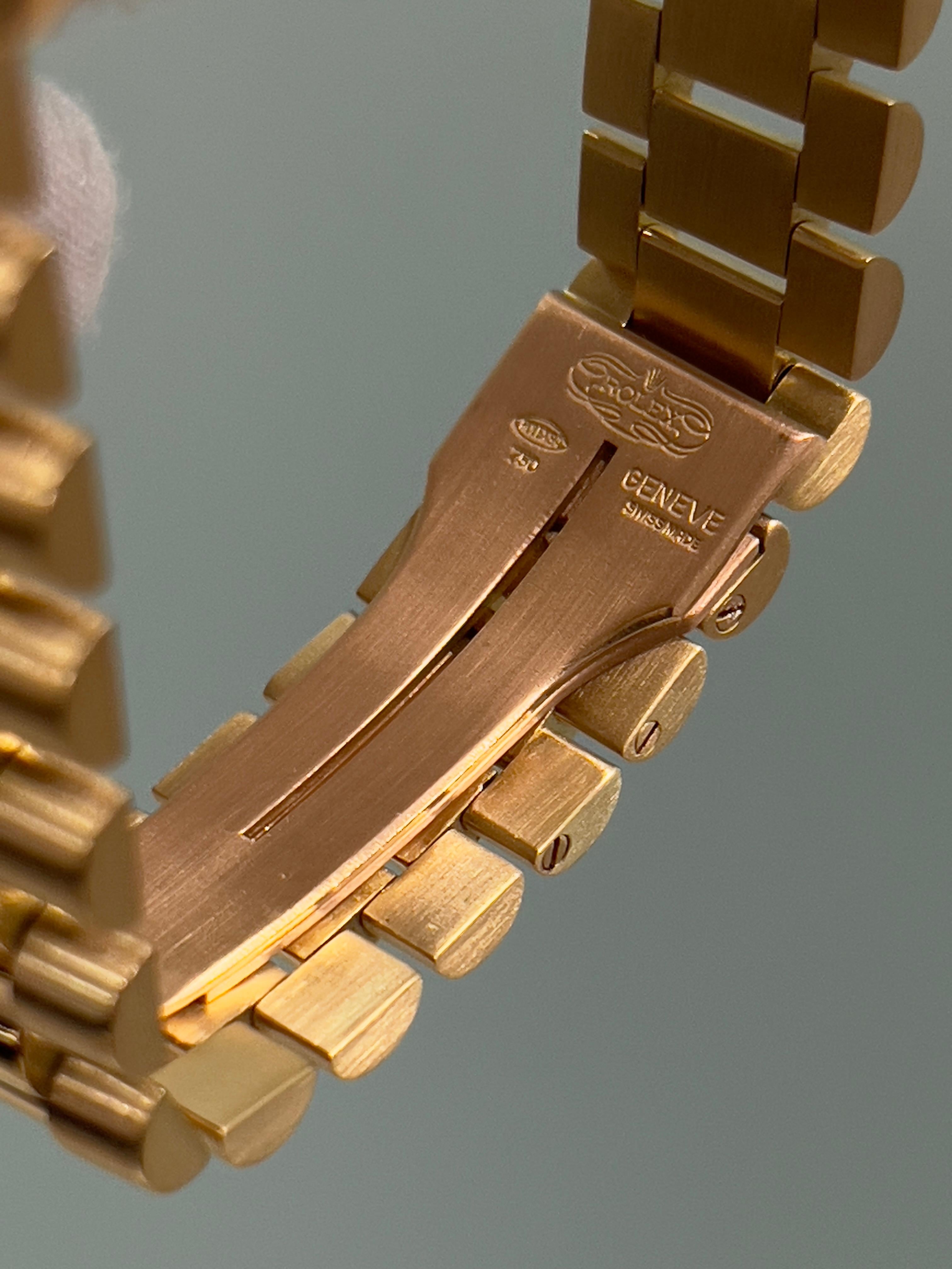 Rolex 1803 President Day Date 36mm Champagne Linen Pie Pan Dial 18K Yellow Gold 3