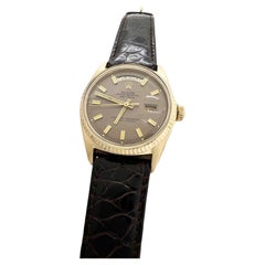 Vintage Rolex 1803 President Day Date Rare Bronze Wide Boy Dial 18K Yellow Gold