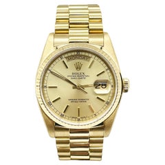 Rolex 18038 President Day Date 36mm Champagne Dial 18K Yellow Gold