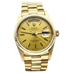Rolex 18038 President Day Date Champagne Dial 18K Yellow Gold Box
