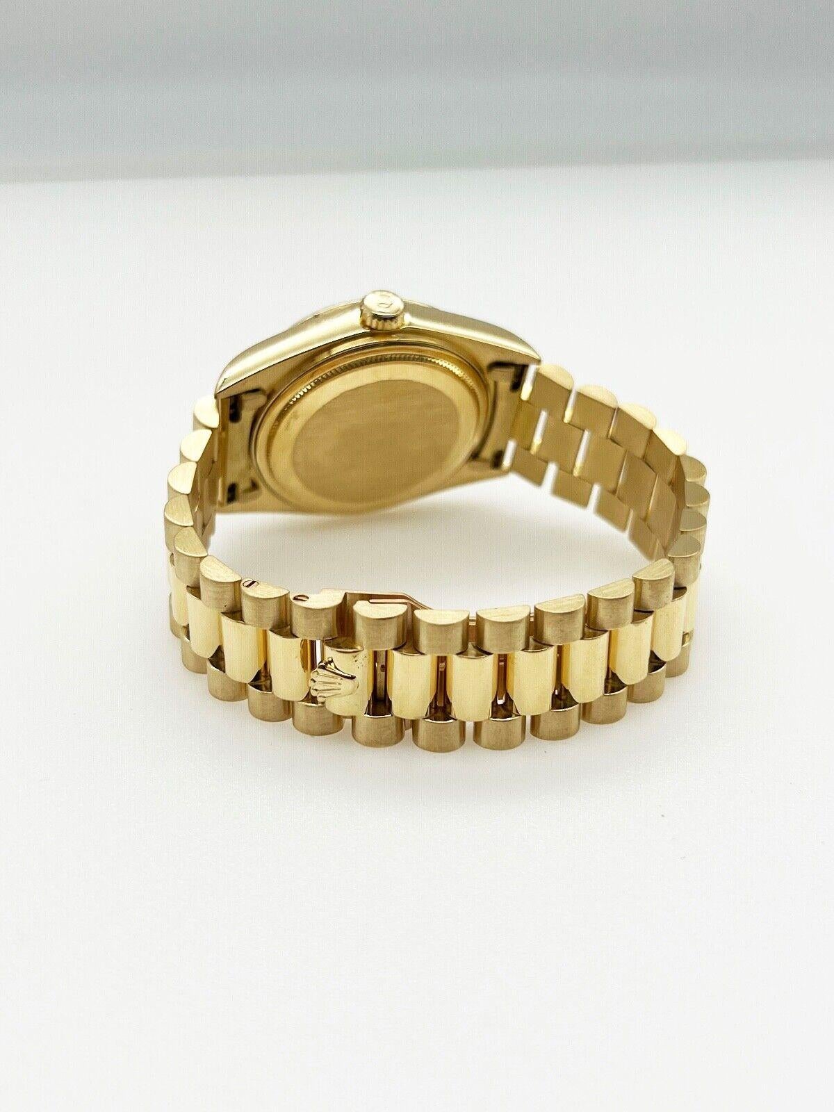 Rolex 18038 President Day Date Weißes Zifferblatt Box Papier 2