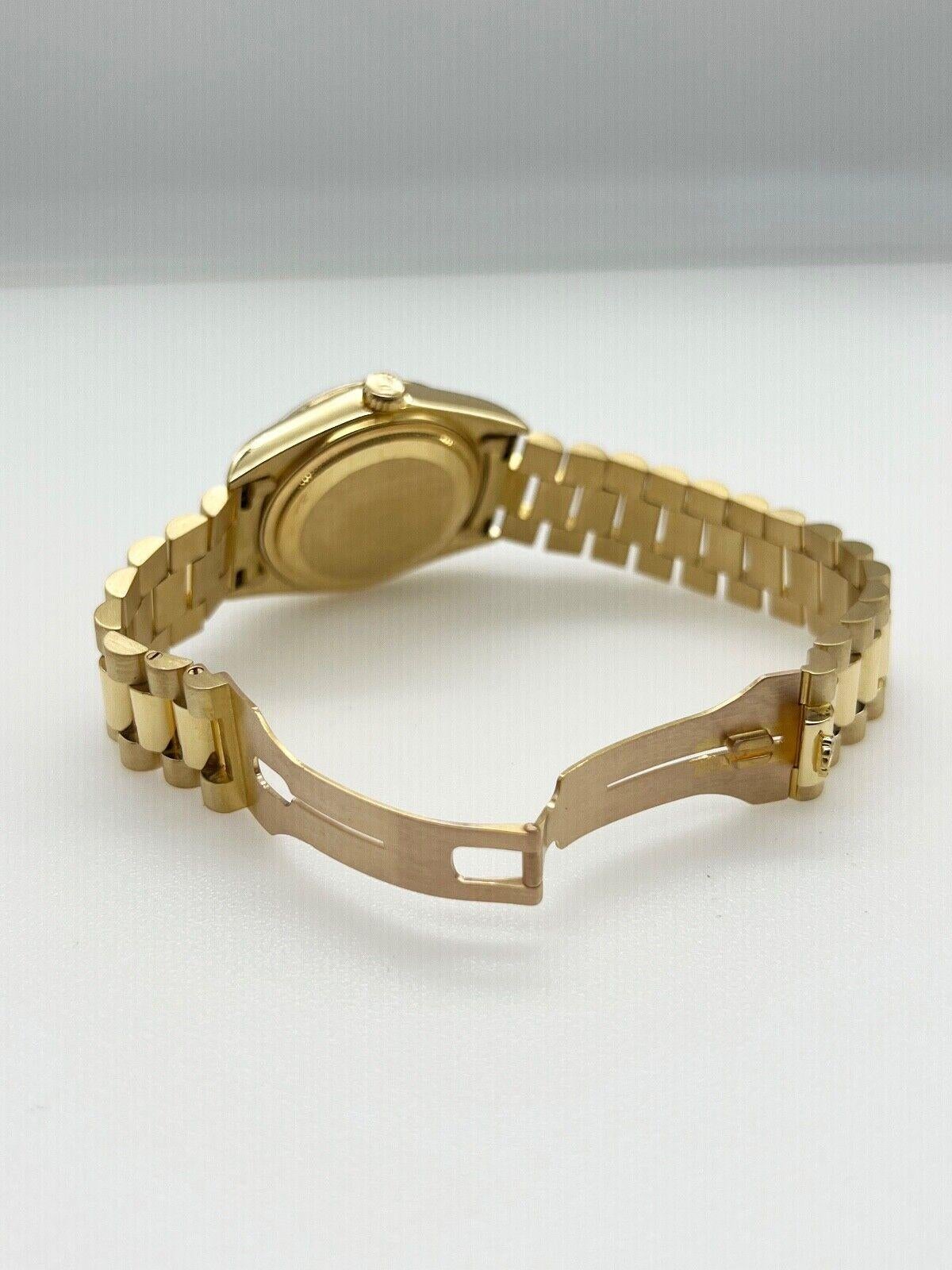 Rolex 18038 President Day Date Weißes Zifferblatt Box Papier 3