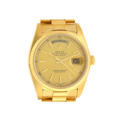 Rolex 18038 Single Quick President Champagne Dial with Box and Booklets
