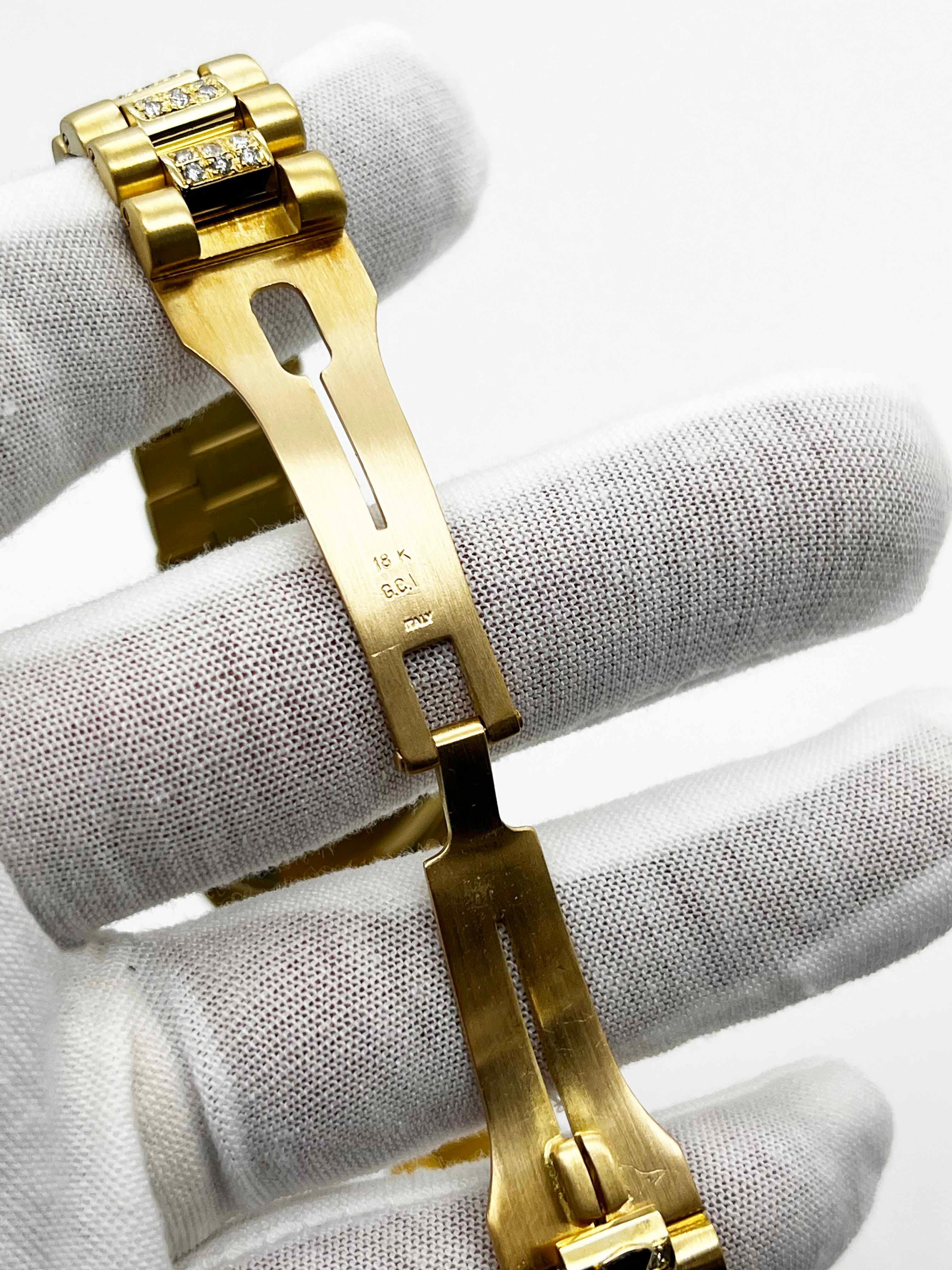 Rolex President 18078 36mm Day Date Diamond Bezel, Dial and Band 18K Yellow Gold In Excellent Condition In San Diego, CA
