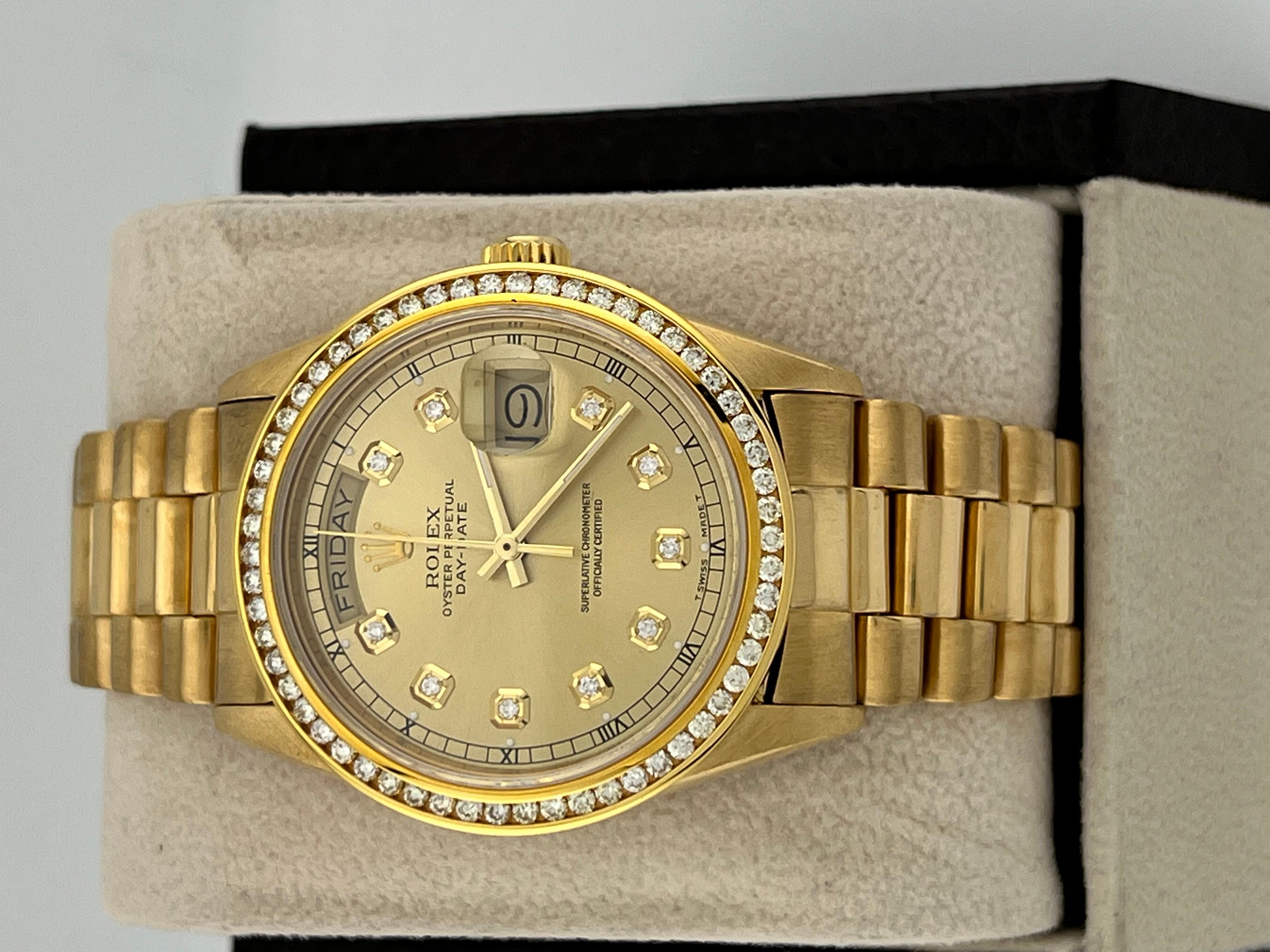 rolex daydate diamond dial