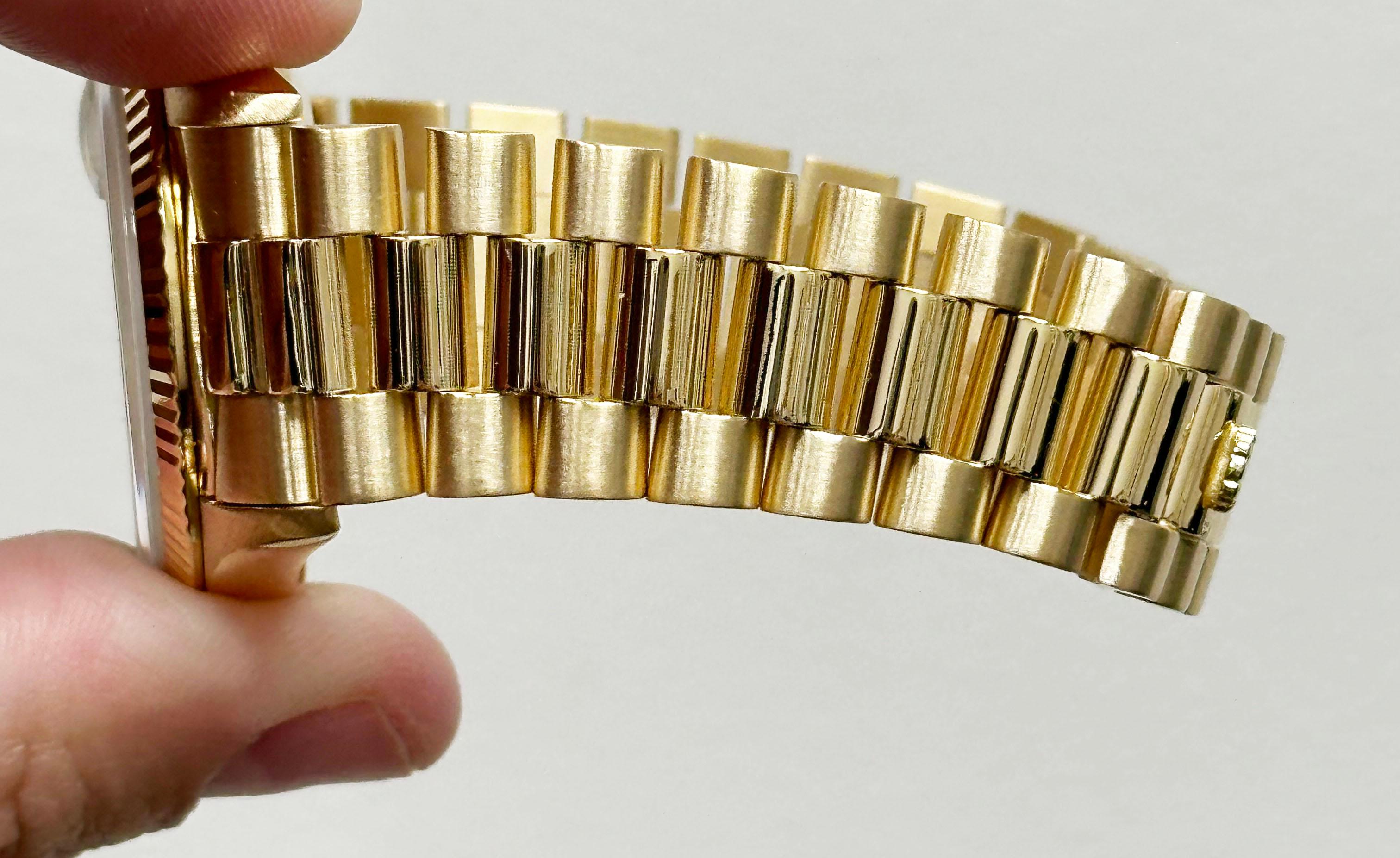 Rolex 18238 President Day Date Oro giallo 18 carati Doppio Quickset 4