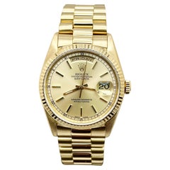 Rolex 18238 President Day Date Oro giallo 18 carati Doppio Quickset