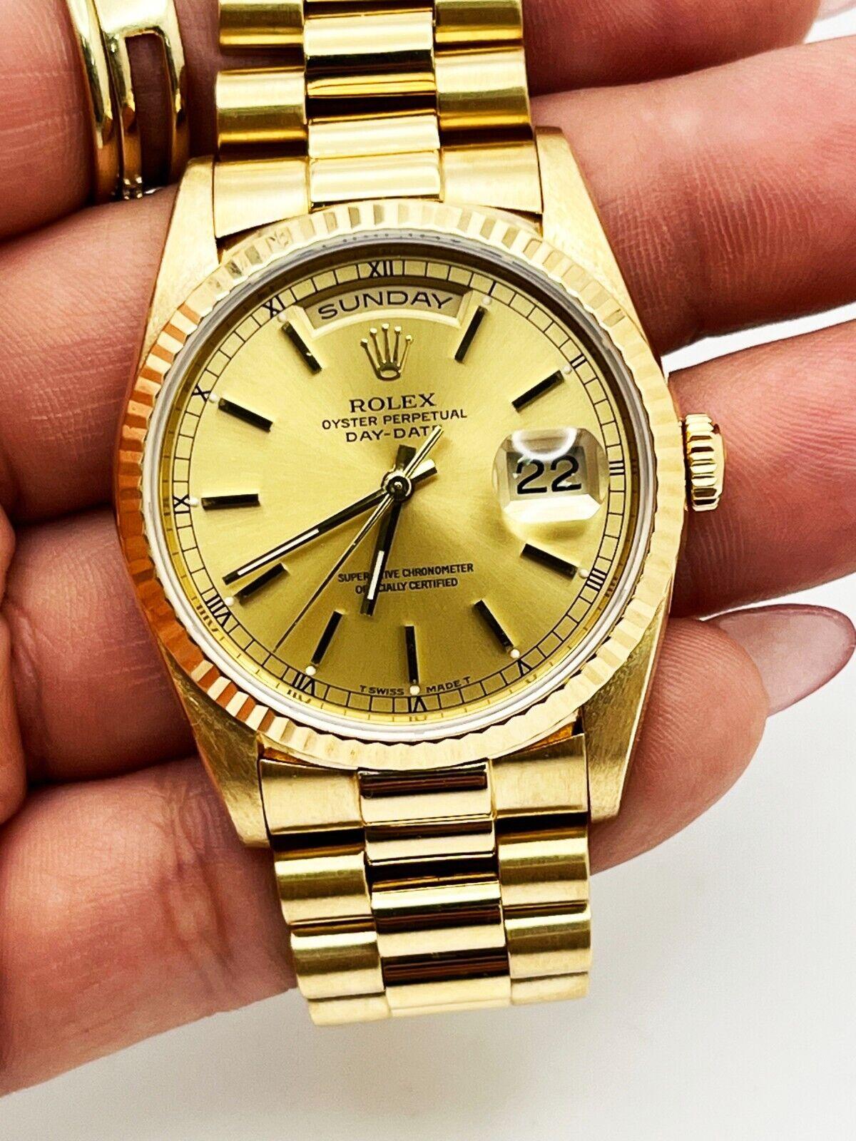 rolex day-date president 118238 with a champagne dial