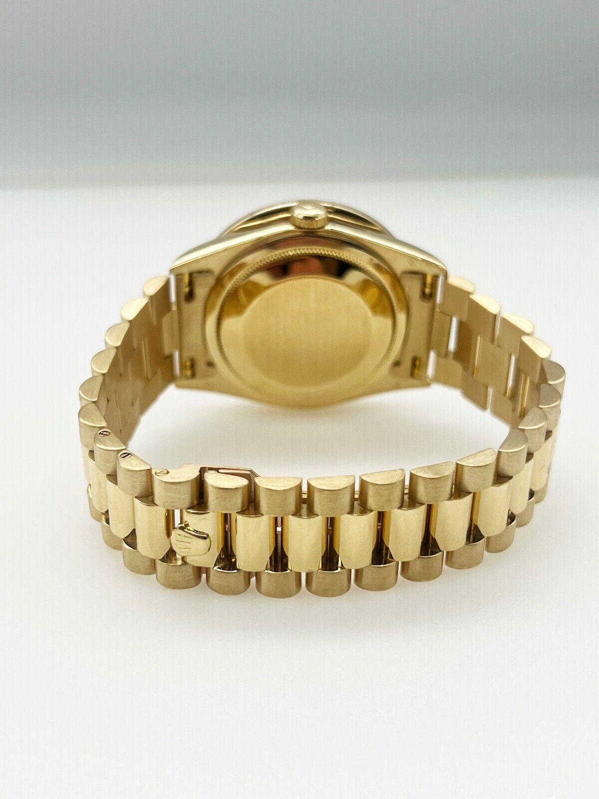 Rolex President Day Date Double Quickset 18238 Diamant-Lünette & Zifferblatt 18K Gold (Rundschliff)