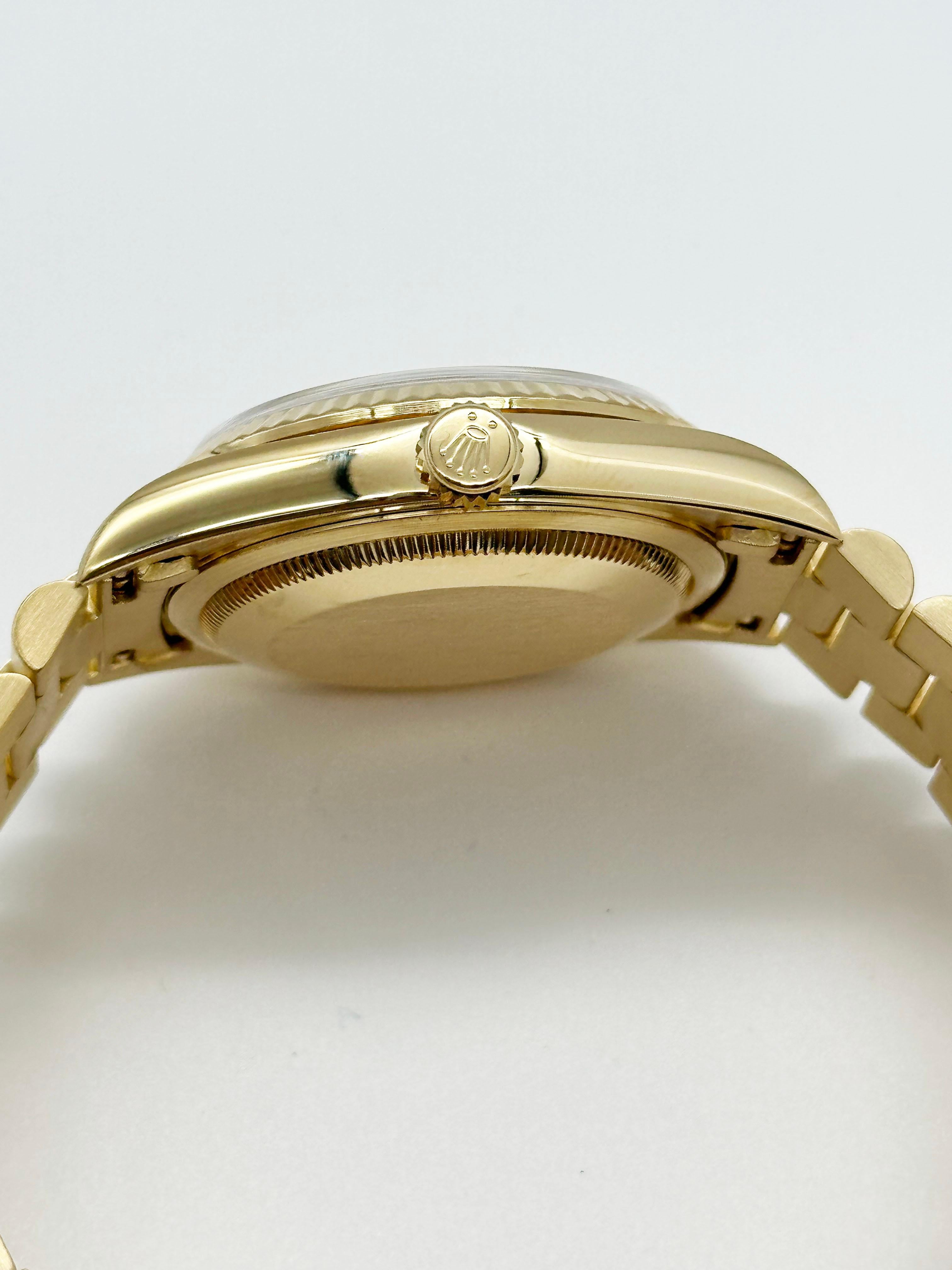Rolex 18238 President Day Date Double Quickset 36mm Champagne 18K Gold Box Paper 5
