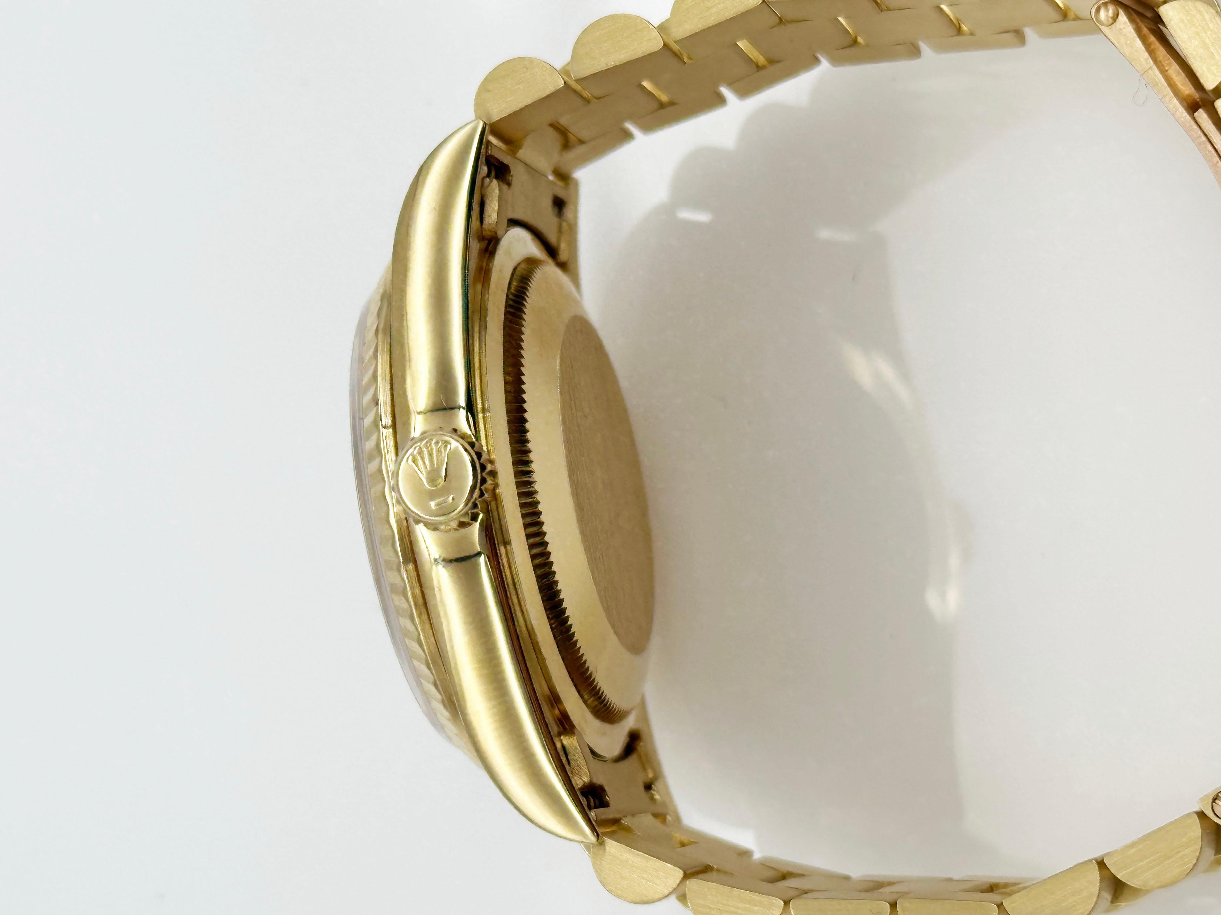 Rolex President Day Date Double Quickset 18238 Champagner-Zifferblatt 18K Gold Box Papier 3
