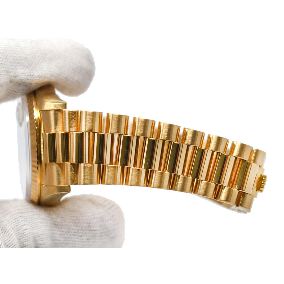 Rolex 18238 President Double Quick 18 Karat Gold Champagne Dial Men's Watch 7