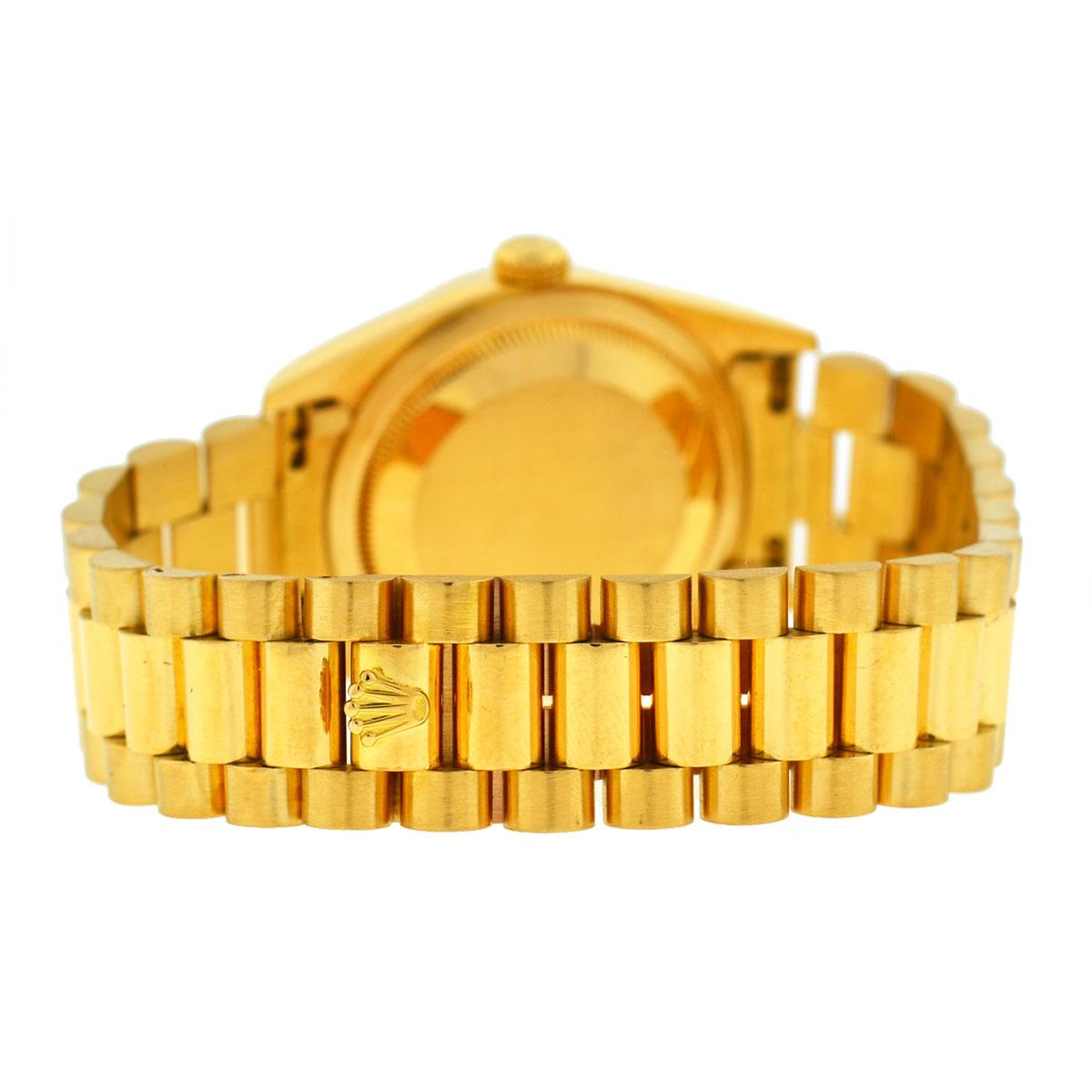 Rolex 18238 President Double Quick 18 Karat Gold Champagne Dial Men's Watch 3