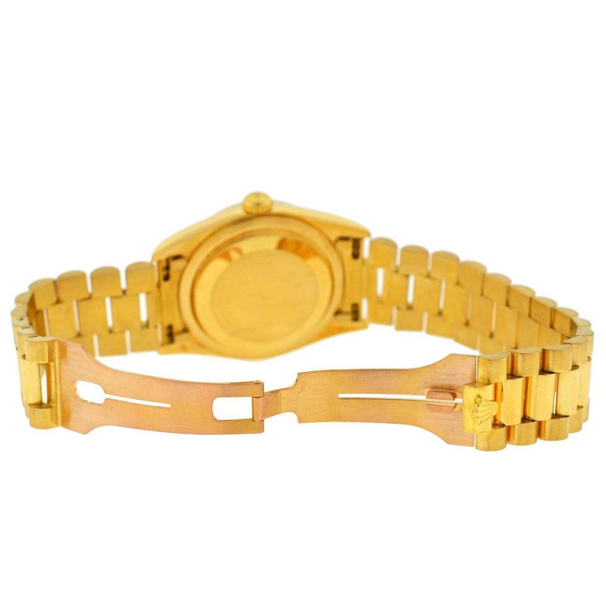 Rolex 18238 President Double Quick 18 Karat Gold Champagne Dial Men's Watch 4