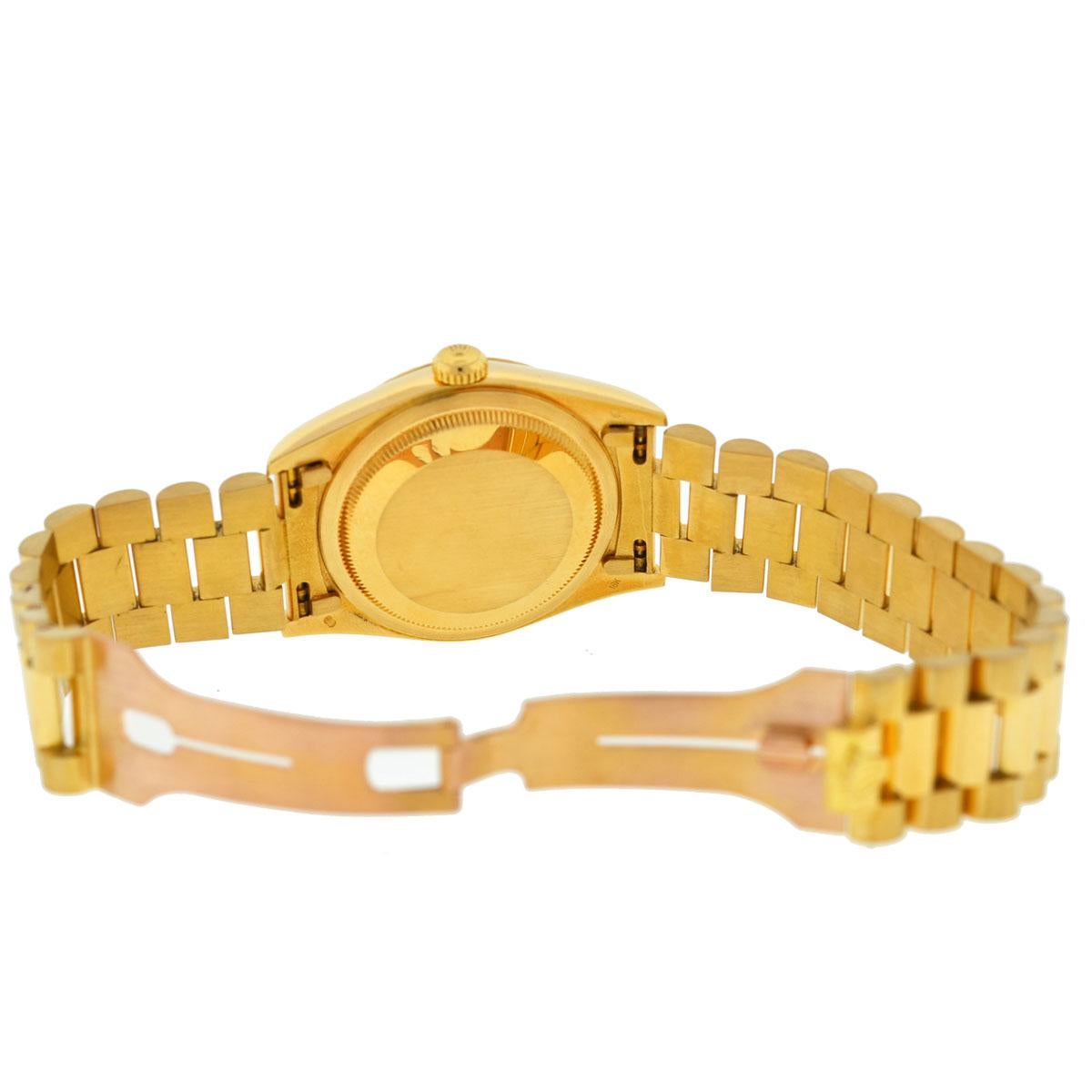 Rolex 18238 President Double Quick 18 Karat Gold Champagne Dial Men's Watch 5