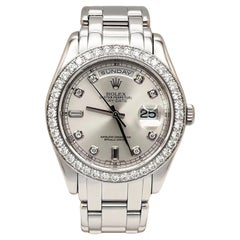 Rolex 18946 Day Date Platin Masterpiece 39mm Fabrik Diamant Lünette & Zifferblatt