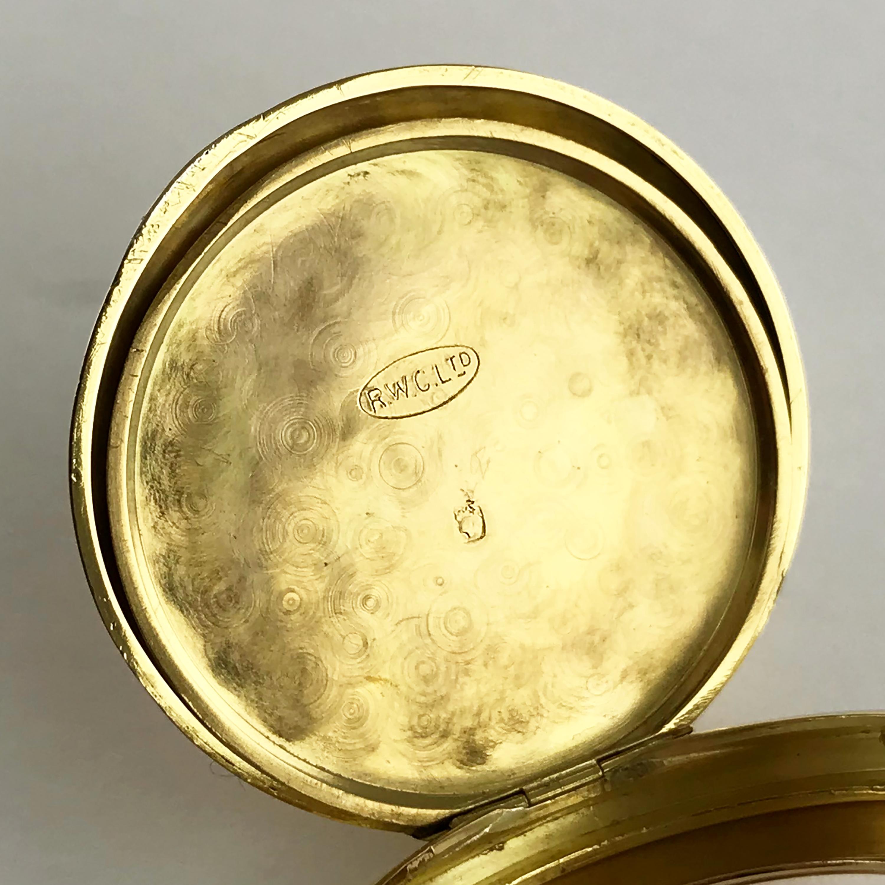 Rolex 18ct Gold Officers Trench Watch circa 1914 6