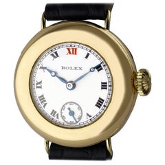 Rolex Montre trench-watch Officers en or 18 carats, c. 1914
