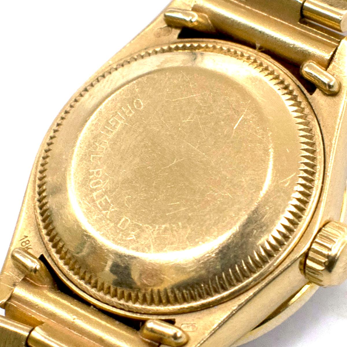rolex oyster perpetual datejust 18k gold diamond