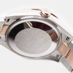 Rolex 18K Everose Gold Oystersteel Diamond Datejust Women's Wristwatch 31 mm