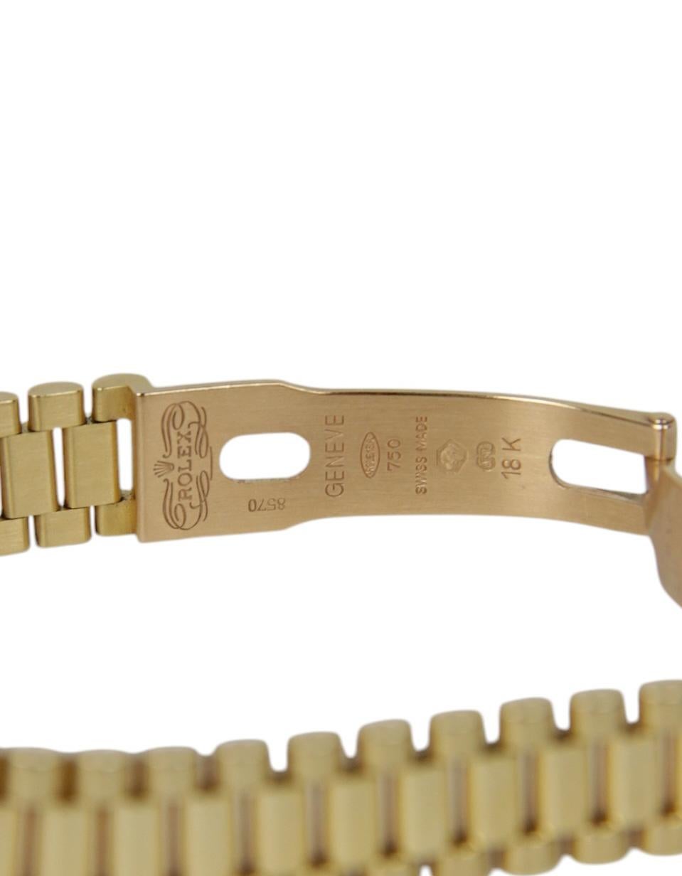 Women's Rolex 18K Gold & Diamond 26mm Datejust President Watch