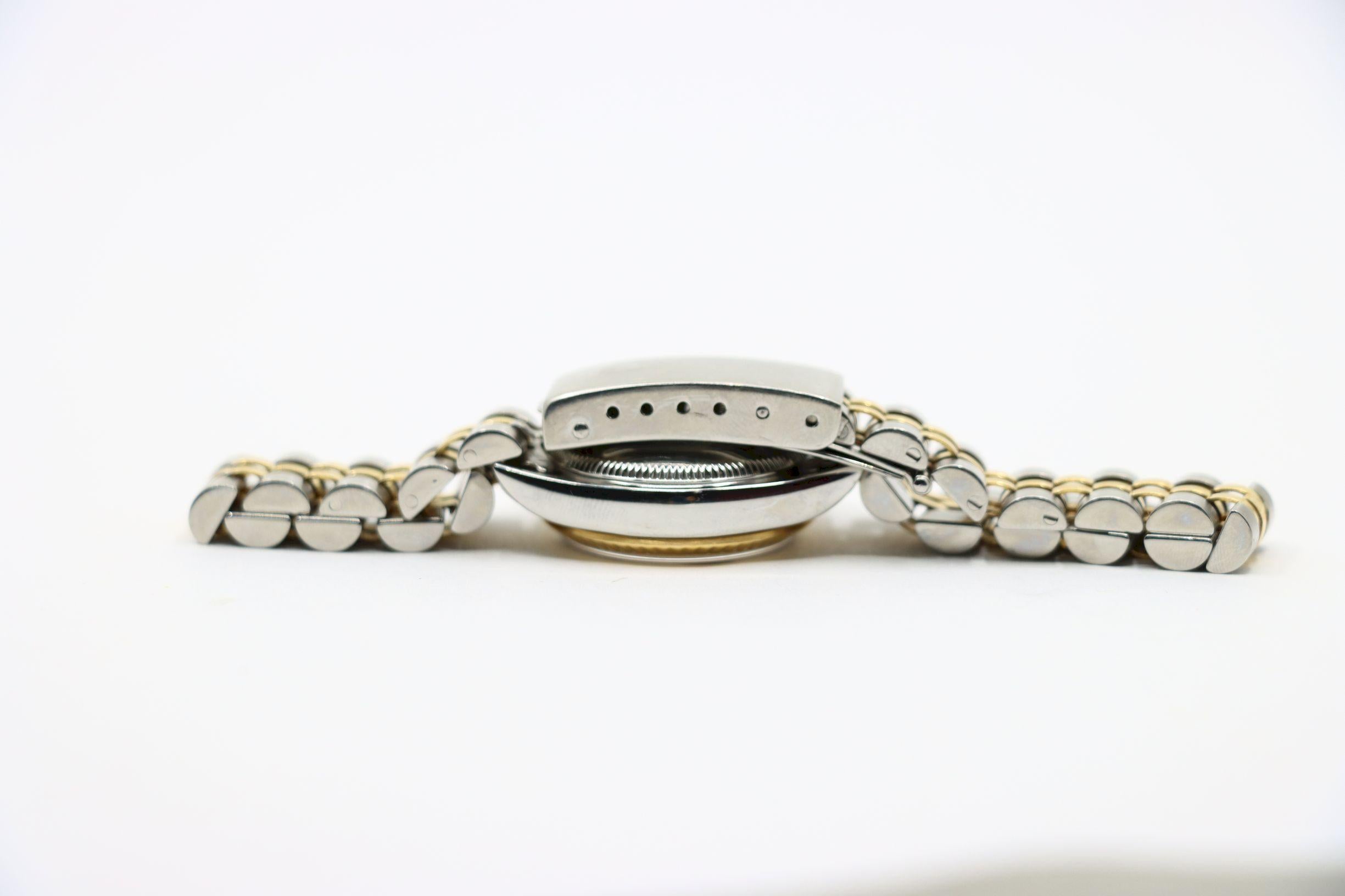 Rolex Montre Oyster Perpetual en or 18 carats pour femmes en vente 9