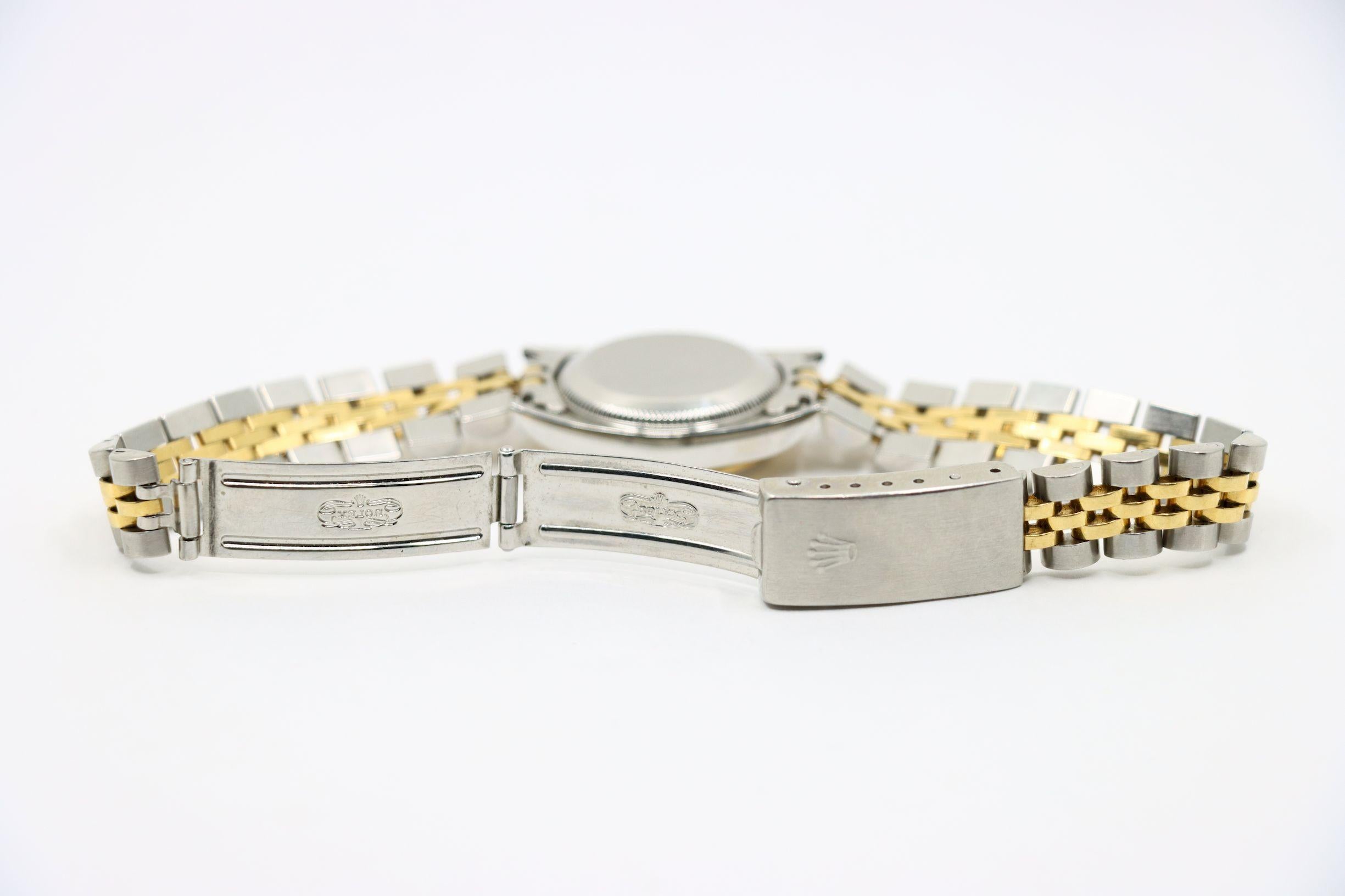 Rolex Montre Oyster Perpetual en or 18 carats pour femmes en vente 3