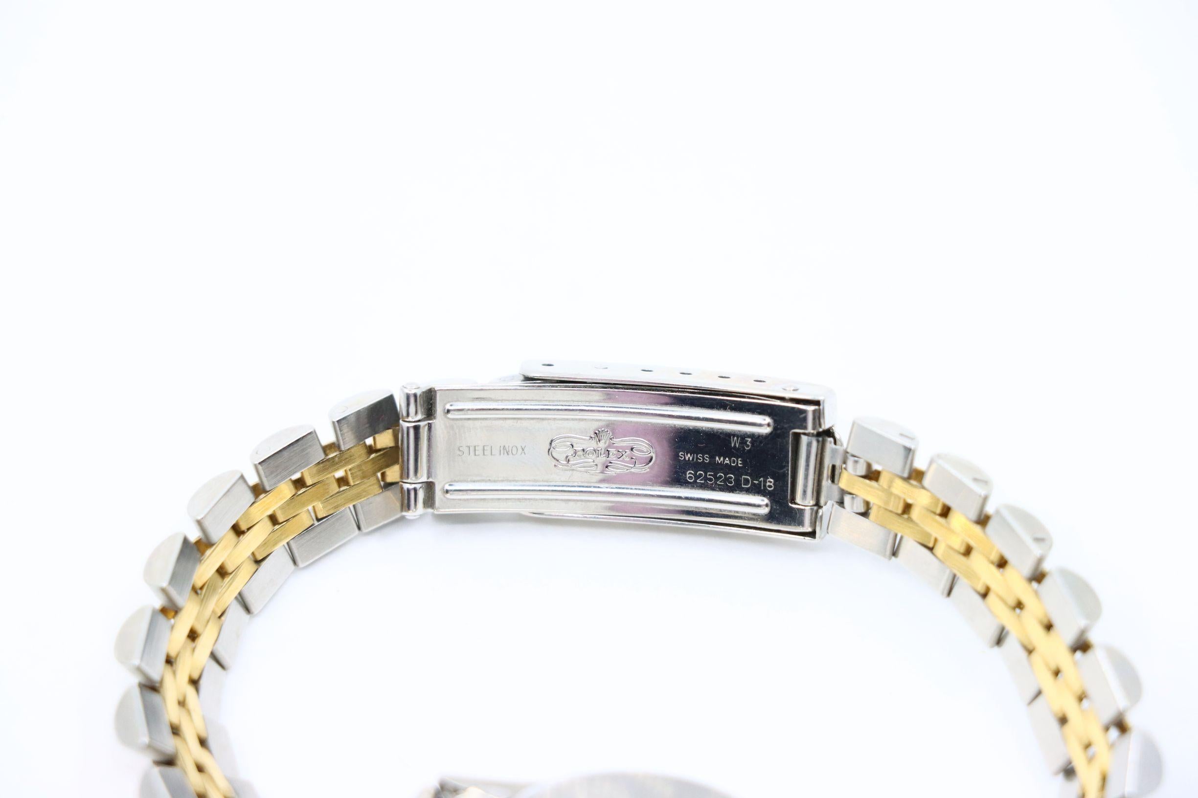Rolex Montre Oyster Perpetual en or 18 carats pour femmes en vente 5