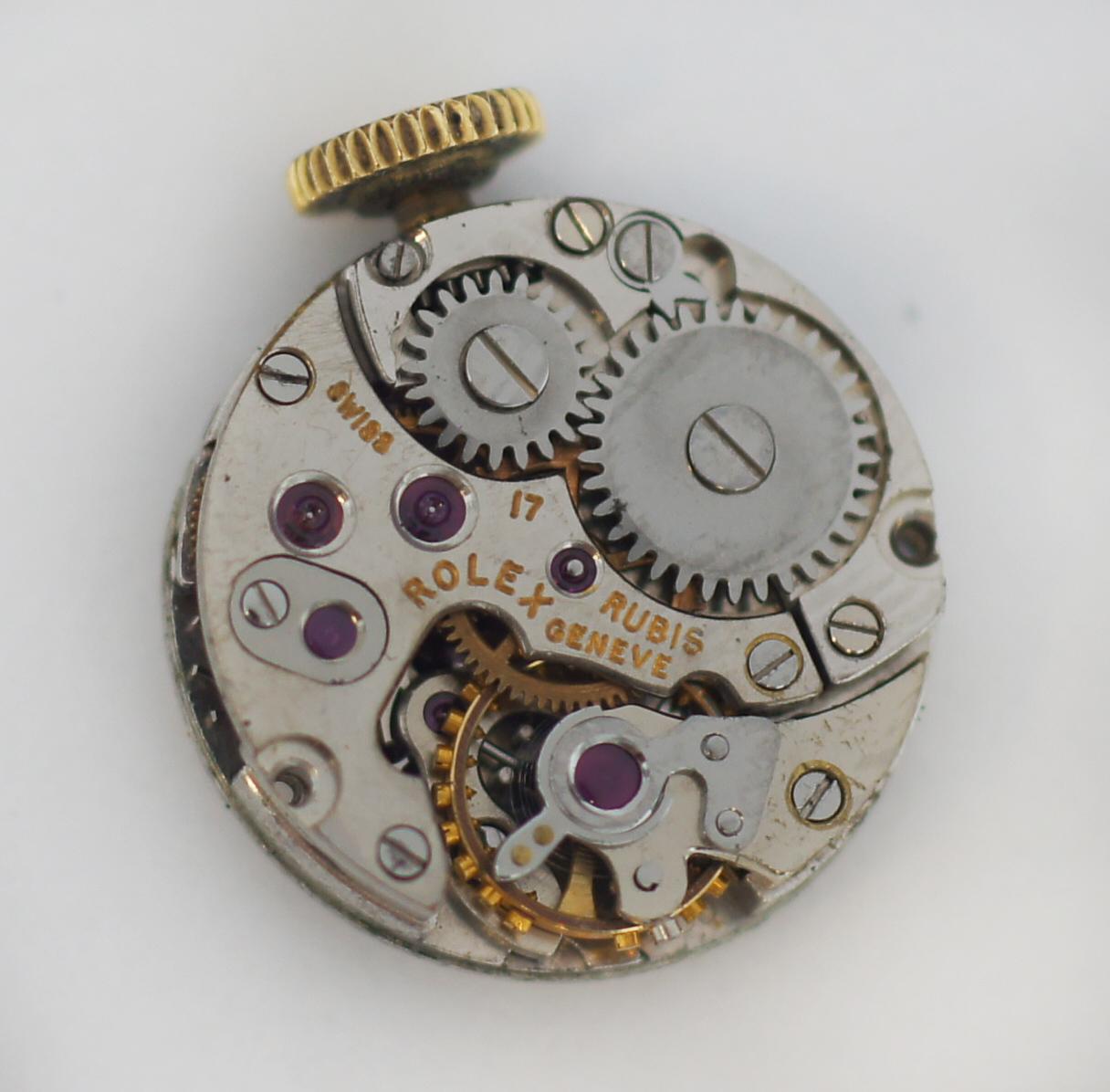Rolex 18K Gold Vintage Precision Mechanische Uhr mit mechanischem Uhrwerk Damen