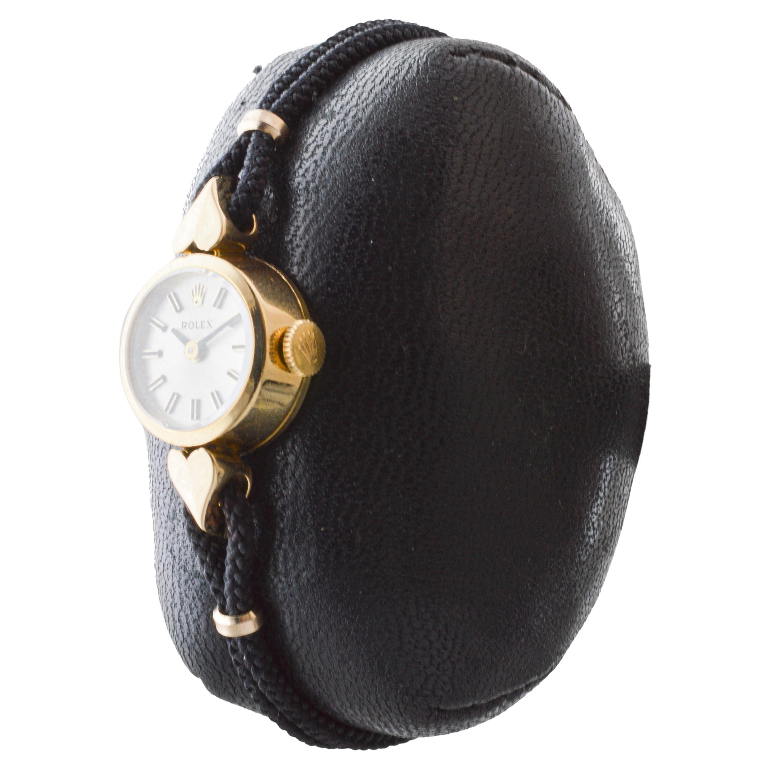 Women's Rolex 18k Solid Gold Orchid Ladies Watch circa 1962