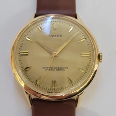 Rolex 18k Solid Gold Ref 8940 Mens 1960s 36mm Manual Wind Dress Watch RA706