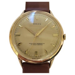 Rolex 18k Solid Gold Ref 8940 Mens 1960s 36mm Manual Wind Dress Watch RA706