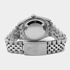 Rolex Datejust da polso da uomo in oro bianco 18 carati e acciaio inossidabile con diamanti 36 mm