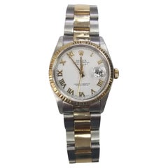 Rolex 34mm 18k Gelbgold und Edelstahl Oyster Perpetual Datejust