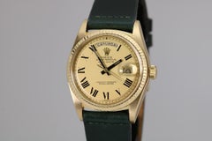 Rolex 18 Karat Gold Buckley Dial Day-Date Ref. 1803 Men's Wristwatch, circa 1974