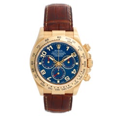 Vintage Rolex 18 Karat Yellow Gold Cosmograph Daytona Men's Watch 116518