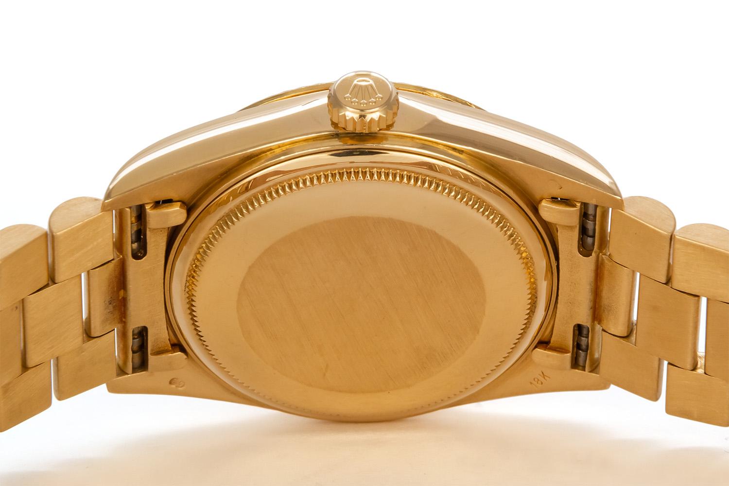 Rolex 18k Yellow Gold Day-Date President 18048 Box & Papers 2-Year Warranty In Good Condition In Tustin, CA