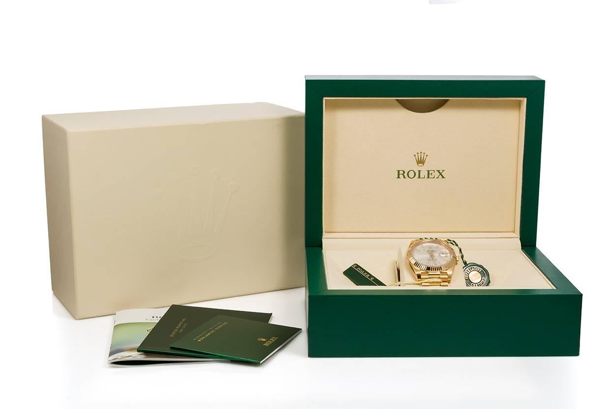 Rolex Yellow Gold Day-Date 40 President automatic wristwatch Ref 228238   3