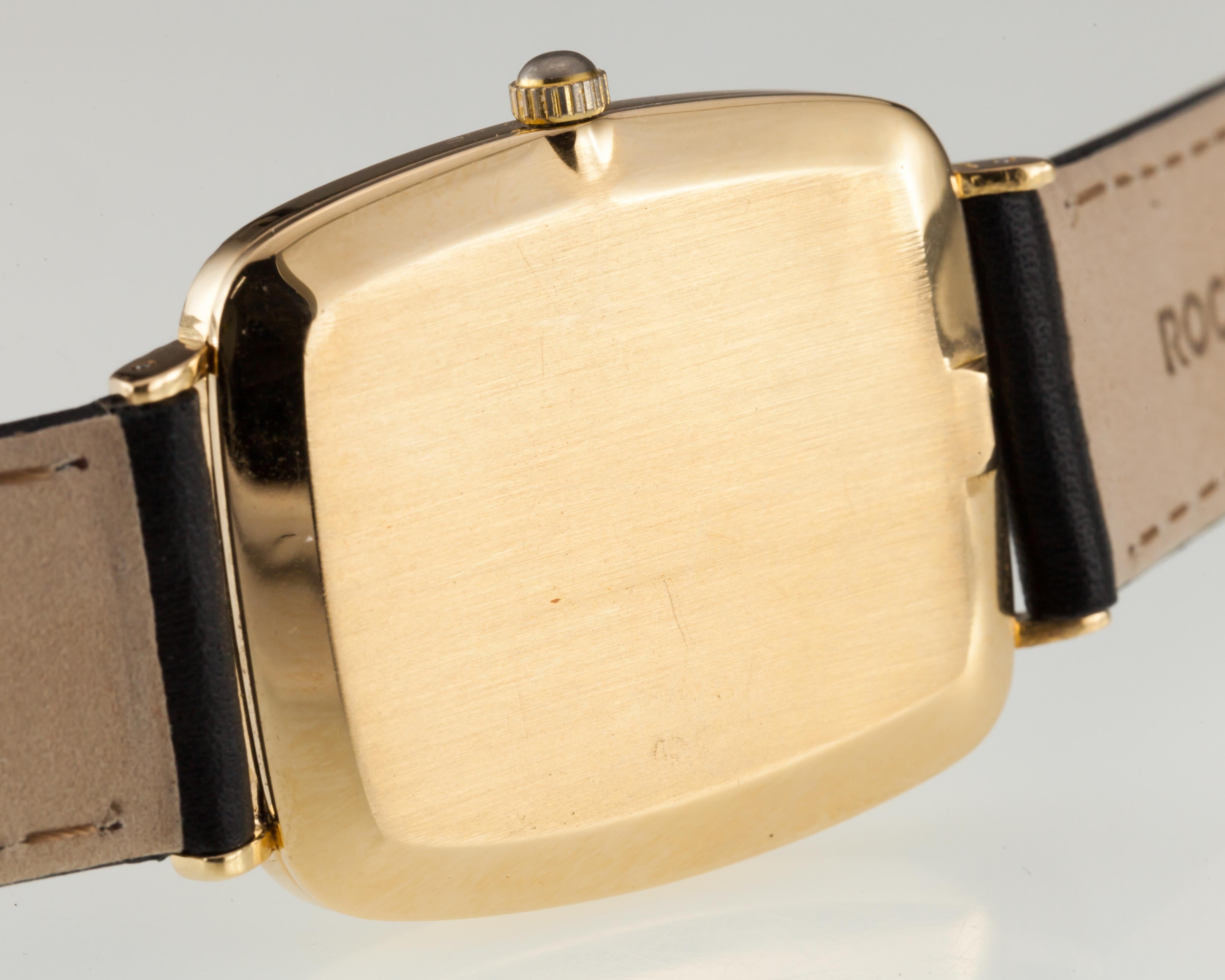Rolex 18k Gelbgold Herren Vintage Cellini 4087 Kleid Hand-Winding Uhr 3
