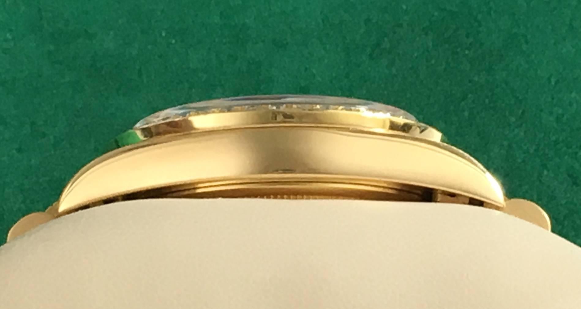 Rolex Yellow Gold Diamond President Day-Date Blue Dial Wristwatch Ref 18248 1