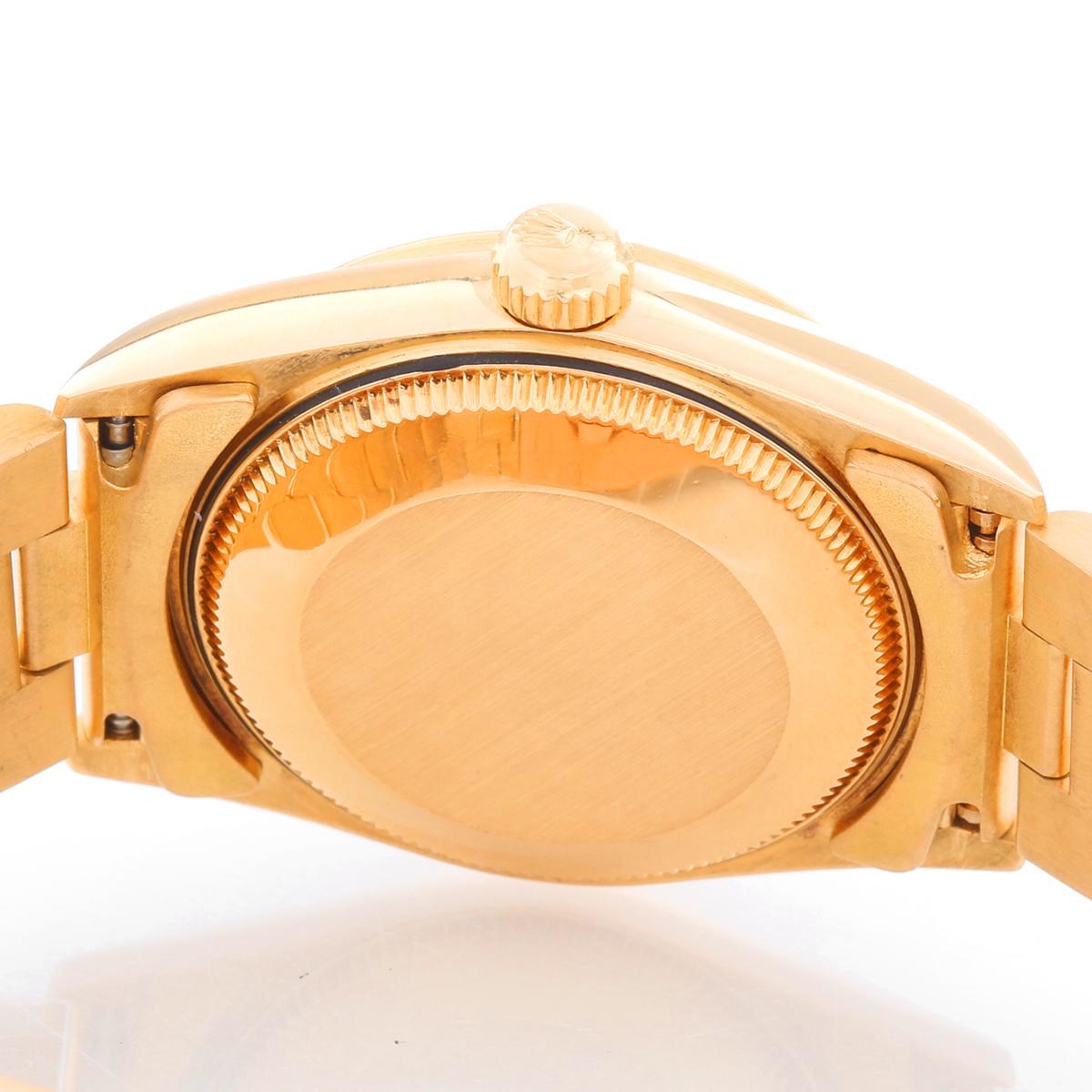 Women's Rolex 18 Karat Yellow Gold President Midsize Watch 68278