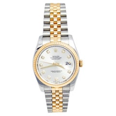 Rolex  18K Yellow Gold Stainless Steel Datejust 116233 Men's Wristwatch 36 mm