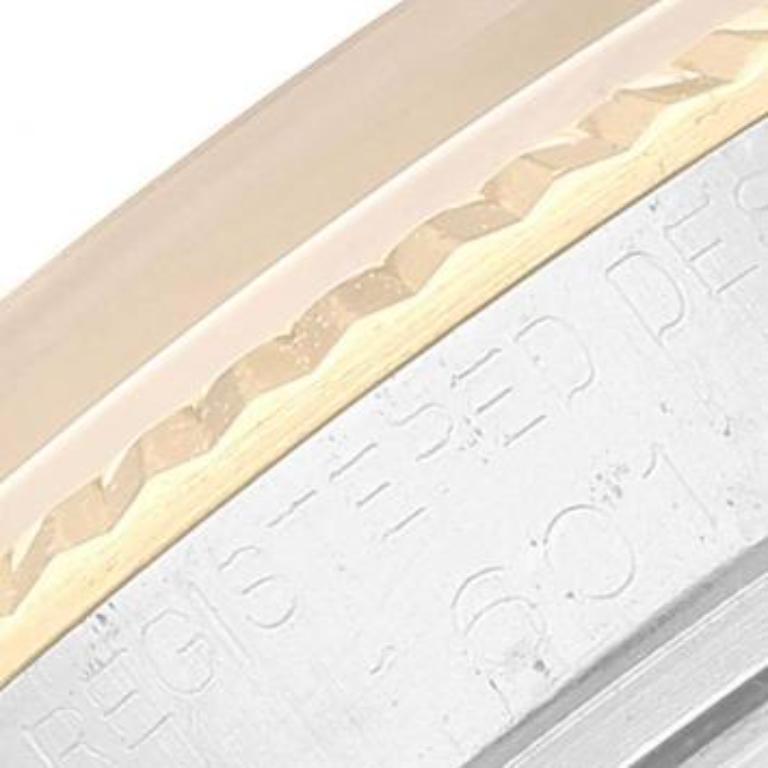 Rolex Or jaune 18K Acier inoxydable Datejust 1601/3 Montre-bracelet pour homme 36 mm Pour hommes en vente