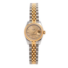 Rolex 18K Yellow Gold & Stainless Steel Datejust 179173 Women's Wristwatch 26 mm