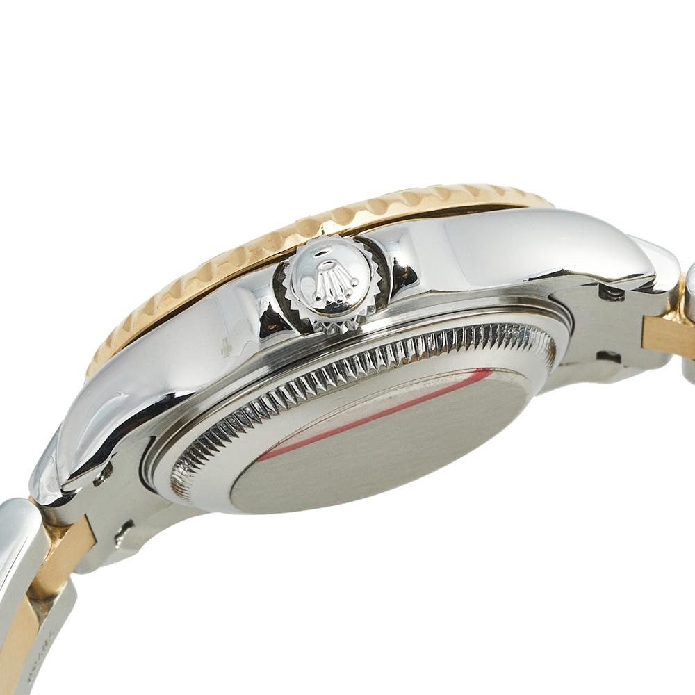 Rolex  18k Yellow Gold Stainless Steel Yacht Master 69623 Women's Wristwatch 29  5