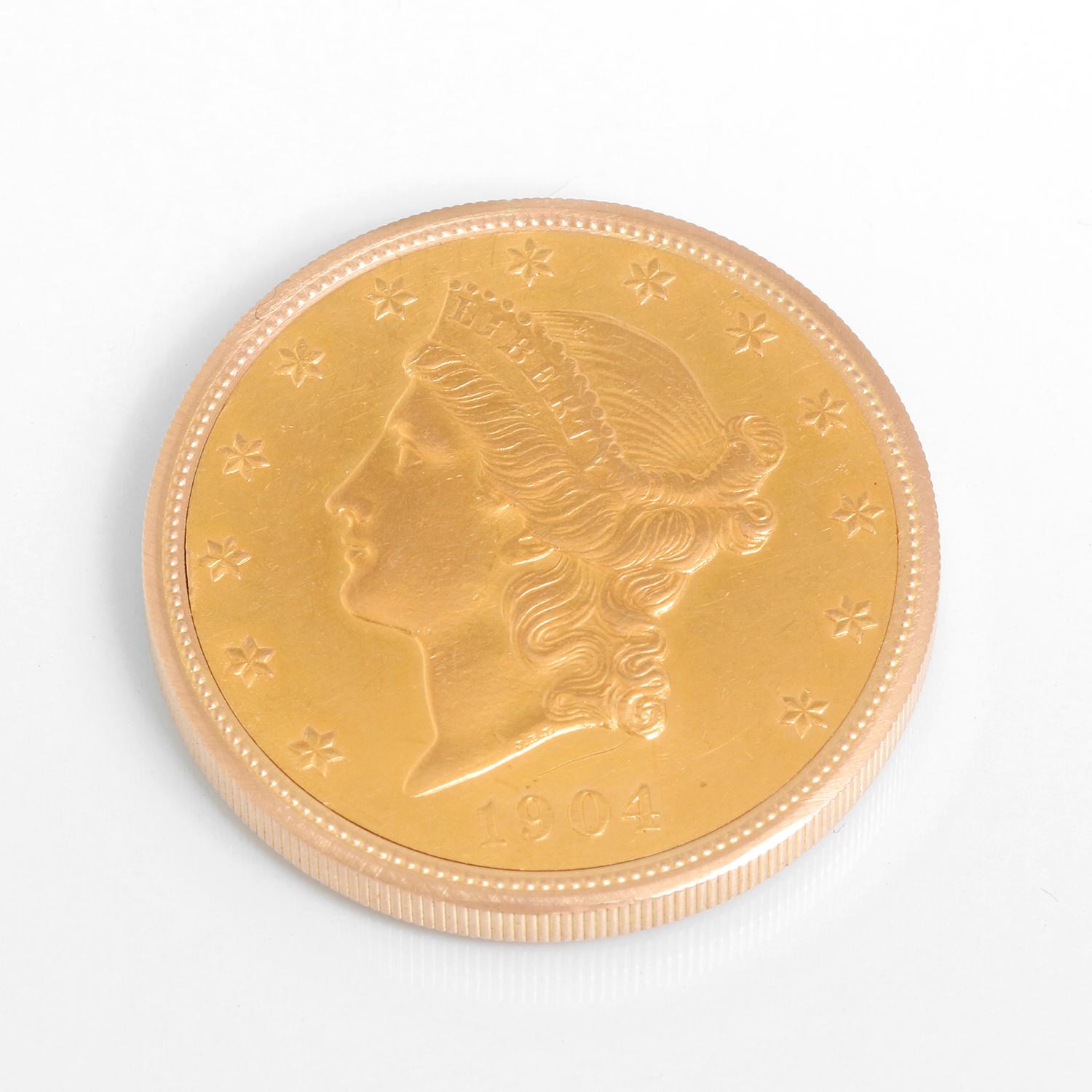 Rolex 18K Yellow Gold Twenty Dollar Coin Watch For Sale 1