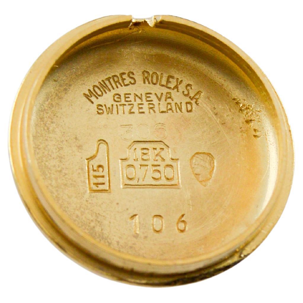 Rolex 18Kt Gold Ladies Modernist Style for Serpico & Laino Diamond Bezel 1960's in vendita 10